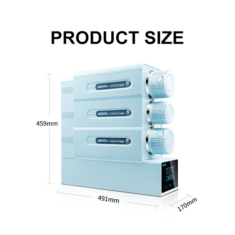 Purificador silencioso del agua de la ósmosis reversa, sistema de tres fases del filtro de agua 120W