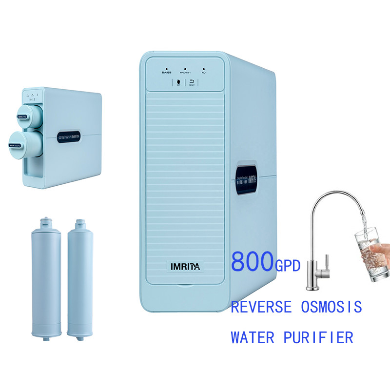 Sistema de filtro de flujo 800GPD para agua sana y pura