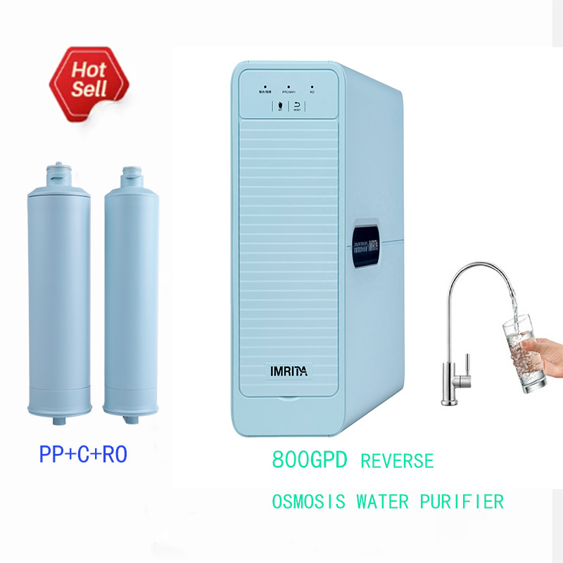 Sistema de filtro de flujo 800GPD para agua sana y pura