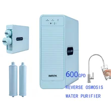 IMRITA Venta caliente debajo del fregadero Máquina de filtro de agua de ósmosis inversa sin tanque 600GDP Ro sistema purificador de agua