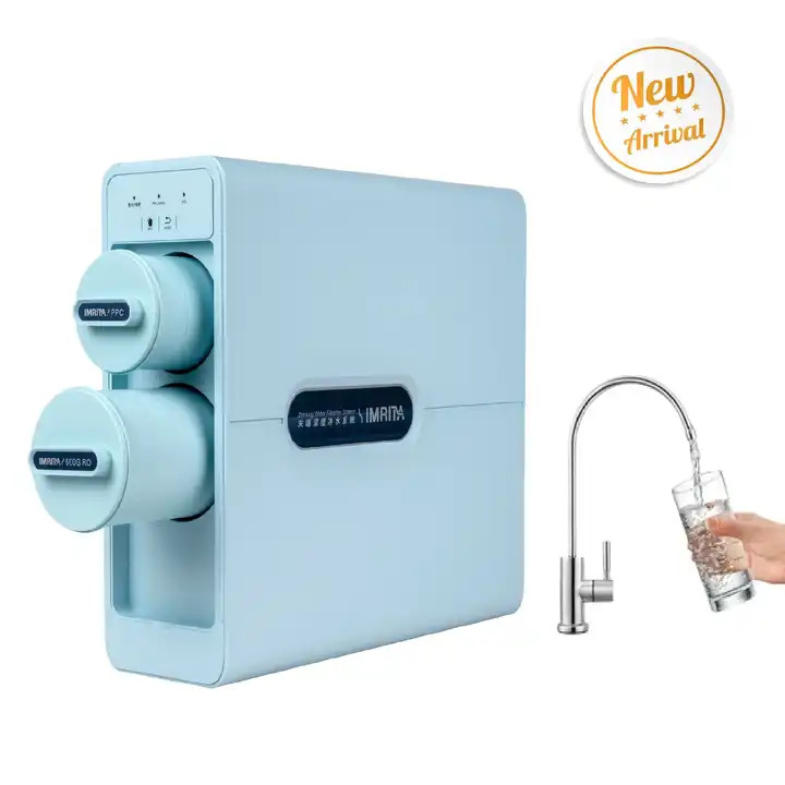 IMRITA Venta caliente debajo del fregadero Máquina de filtro de agua de ósmosis inversa sin tanque 600GDP Ro sistema purificador de agua
