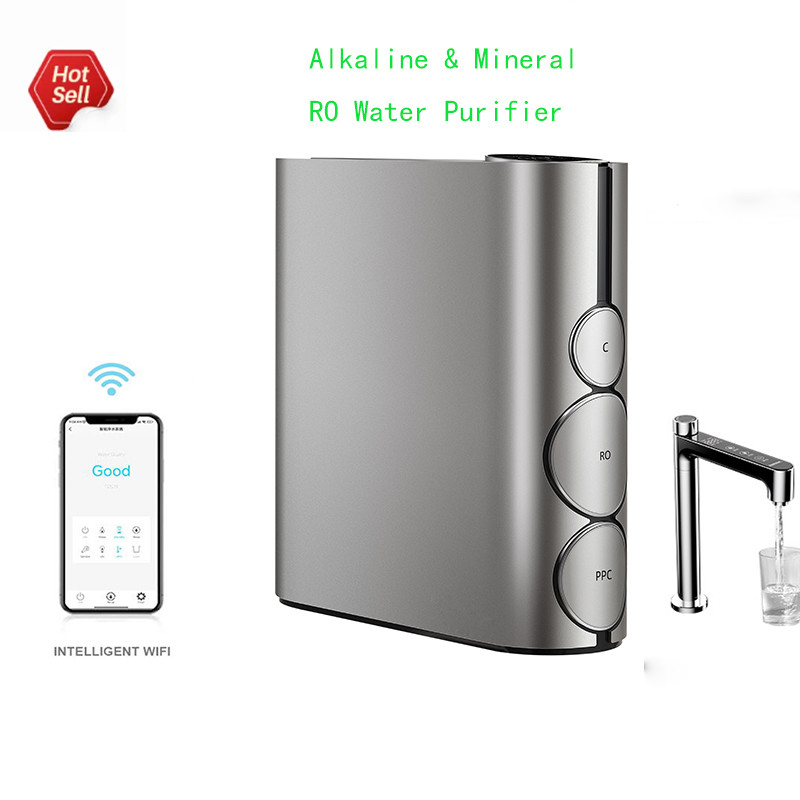 IMRITA Tankless 800 GPD Filtro de agua de agua alcalina de agua mineral de ósmosis inversa sistema RO purificador de agua para uso doméstico